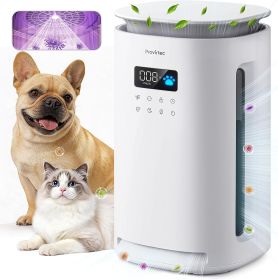 New Pet Air Purifier, No More Stubborn Pet Odor & Lingering Urine Smell, End Dander Allergies & Floating Fur, 2-Year Filter Life