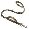 k9 leash; Bungee Dog Leash Tactical Dog Leash Nylon Adjustable Tactical Leash for Dogs Quick Release Military Dog Leash with 2 Control Handle; Bu