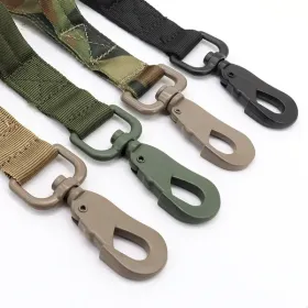 k9 leash; Bungee Dog Leash Tactical Dog Leash Nylon Adjustable Tactical Leash for Dogs Quick Release Military Dog Leash with 2 Control Handle; Bu (colour: Black, Specifications (length * width): 100-150cm)